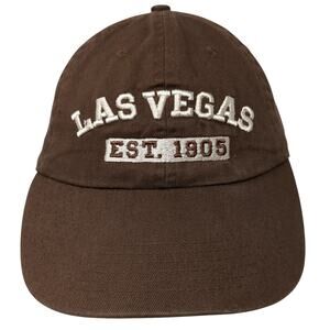 Las Vegas Est. 1905 Slideback Hat Brown One Size Embroidered Crossroads